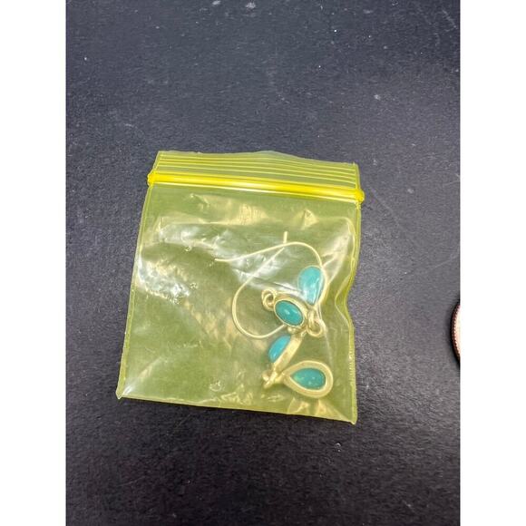 NEW sterling silver turquoise dangle earrings - Picture 11 of 11